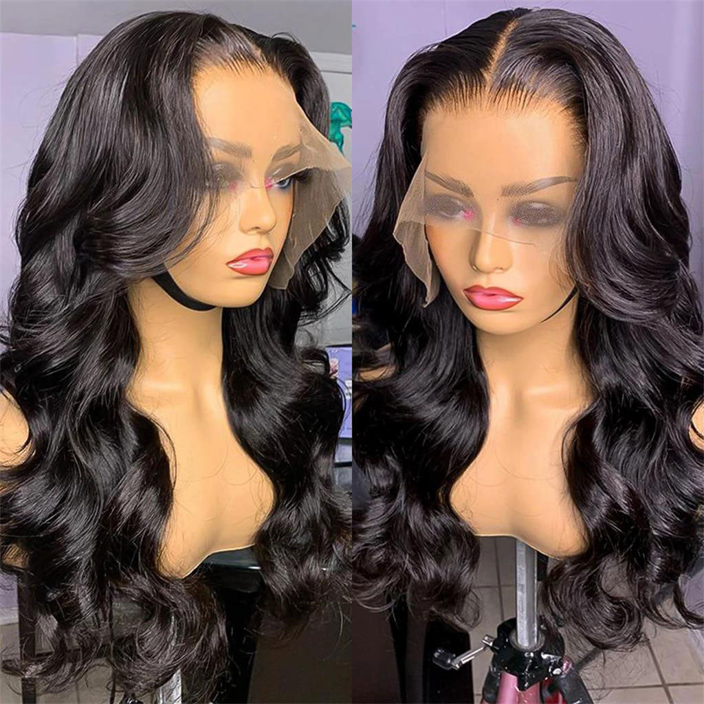 HD Transparent 13x4 13x6 Body Wave Lace Front Wig Pre Plucked 360 Lace  Frontal Wig Human Hair Wigs For Women 4x4 Closure Wig