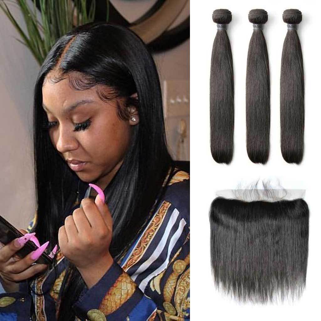 13*4 Ear to Ear Lace Frontal Closure Brazilian Straight Frontal Closure -  China Lace Frontal Closure and Ear to Ear Lace Closure price